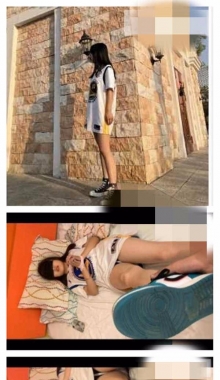 [AF重磅精品] 放倒穿勇士队球服的AJ女孩狂T嫩脚